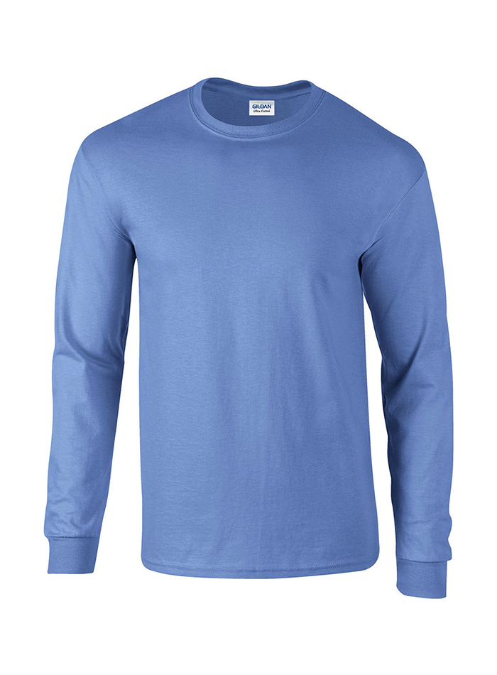 Pánské tričko s dlouhým rukávem Gildan Ultra - Světle modrá 4XL