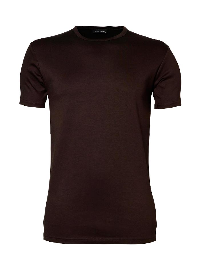 Silné bavlněné tričko Tee Jays Interlock - Čokoládová L