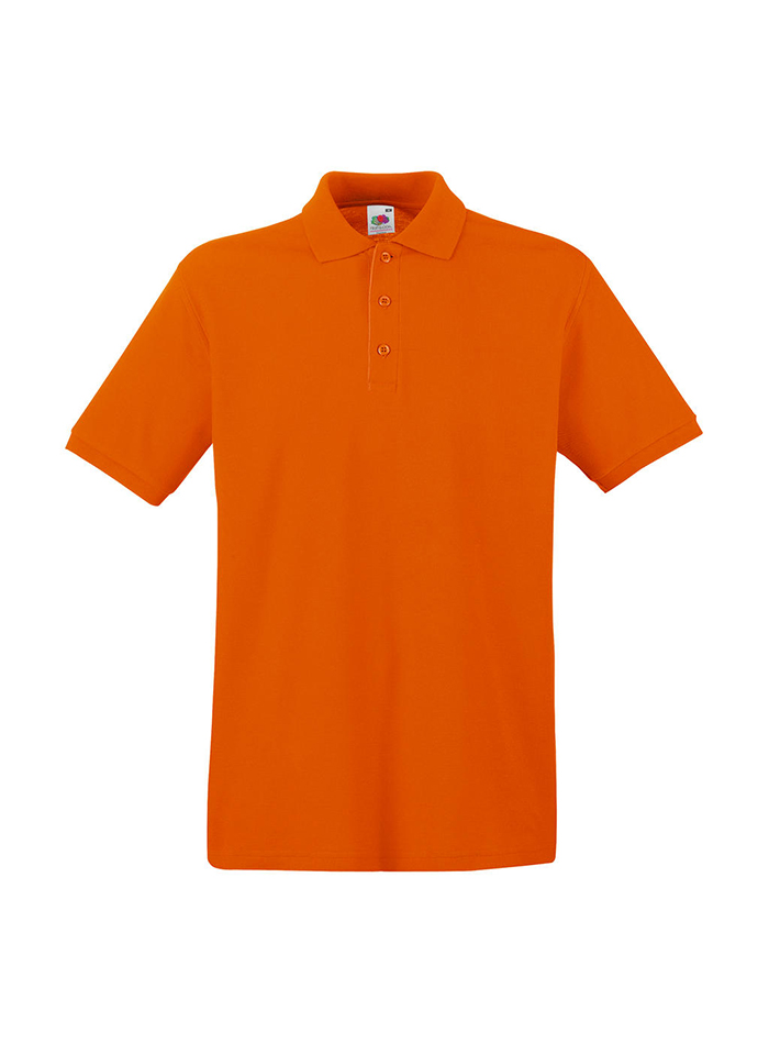 Pánská polokošile Fruit of the Loom Premium - Oranžová 3XL