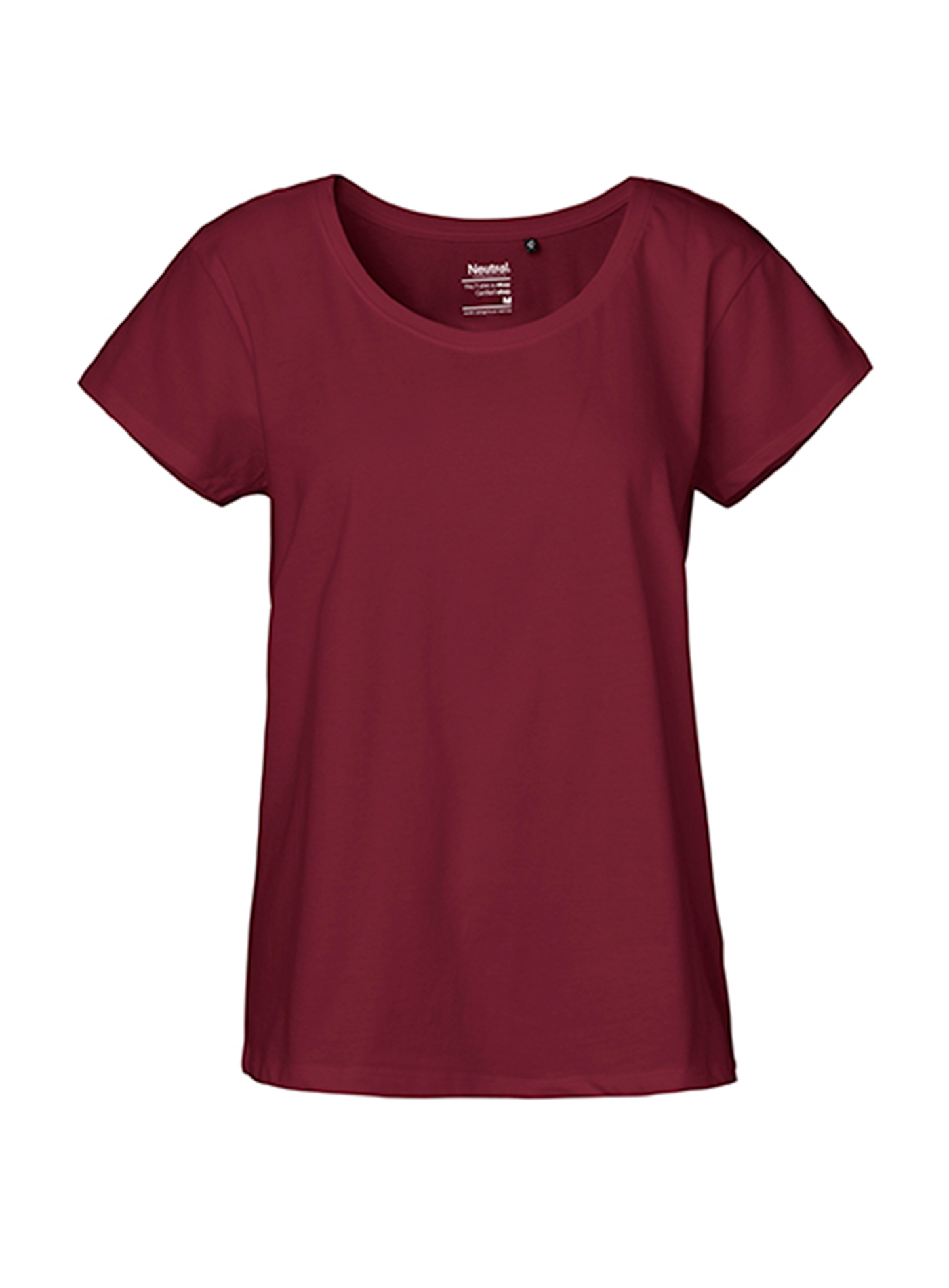 Obrázok Dámske tričko Loose Neutral - Burgundy M