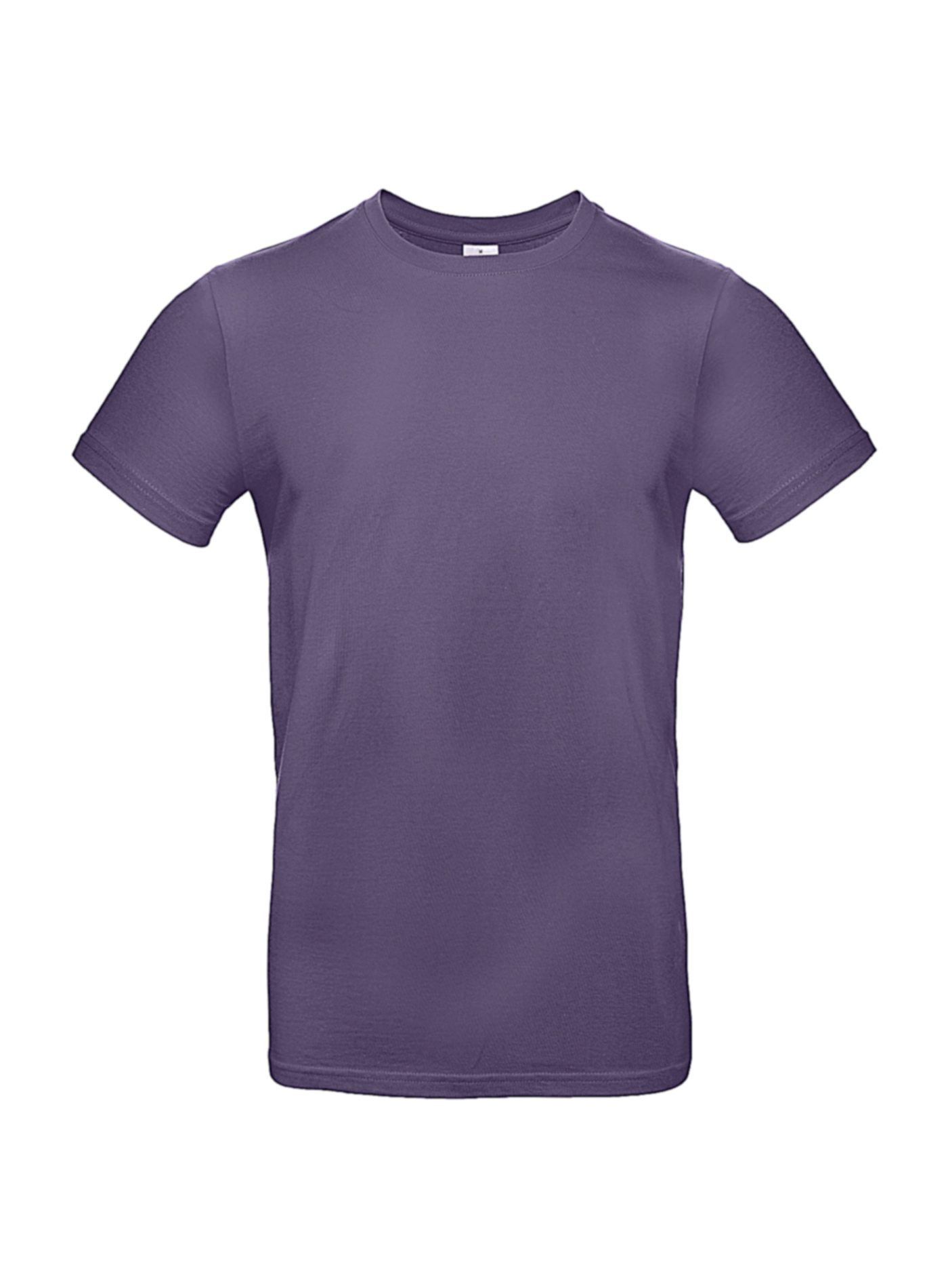 Silnější bavlněné pánské tričko B&C Collection - Fialová L