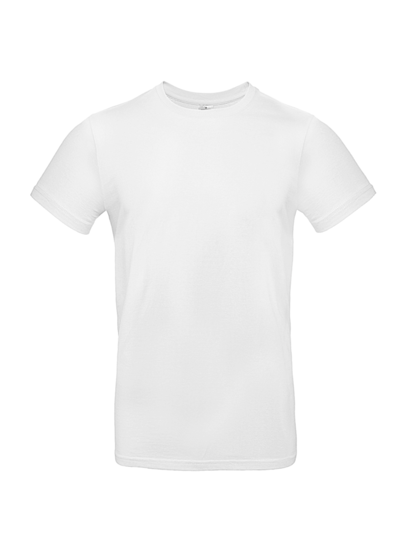 Silnější bavlněné pánské tričko B&C Collection - Bílá 5XL