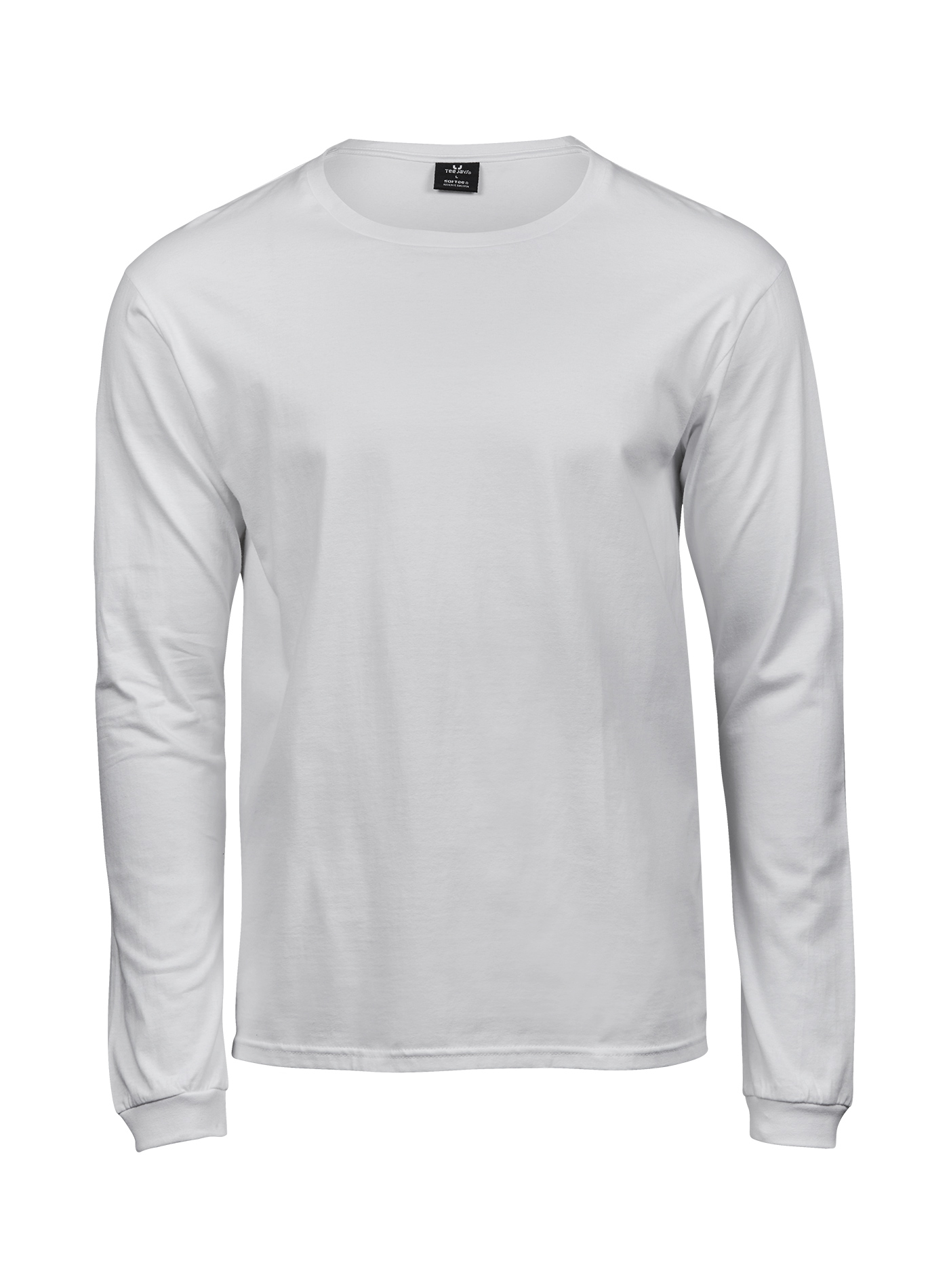 Pánské tričko s dlouhým rukávem Tee Jays Sof-Tee - Bílá L
