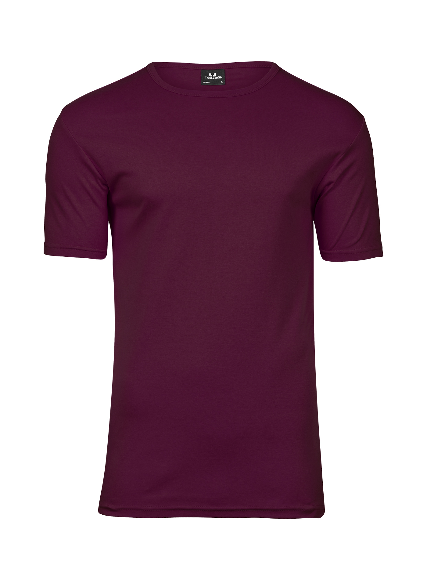 Silné bavlněné tričko Tee Jays Interlock - Vínová M
