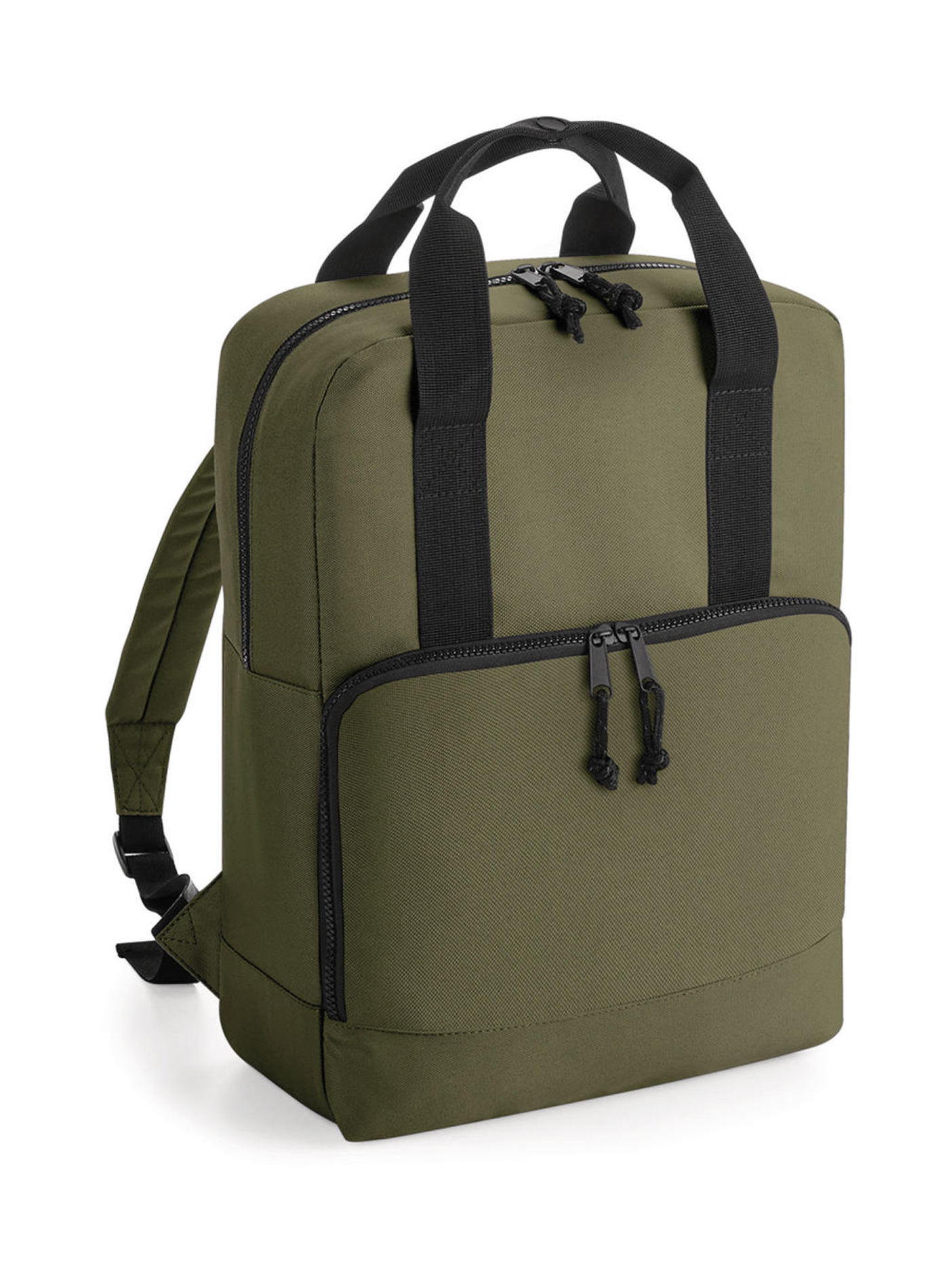 Recyklovaný batoh se dvěma držadly Bag Base Cooler - Vojenská zelená univerzal