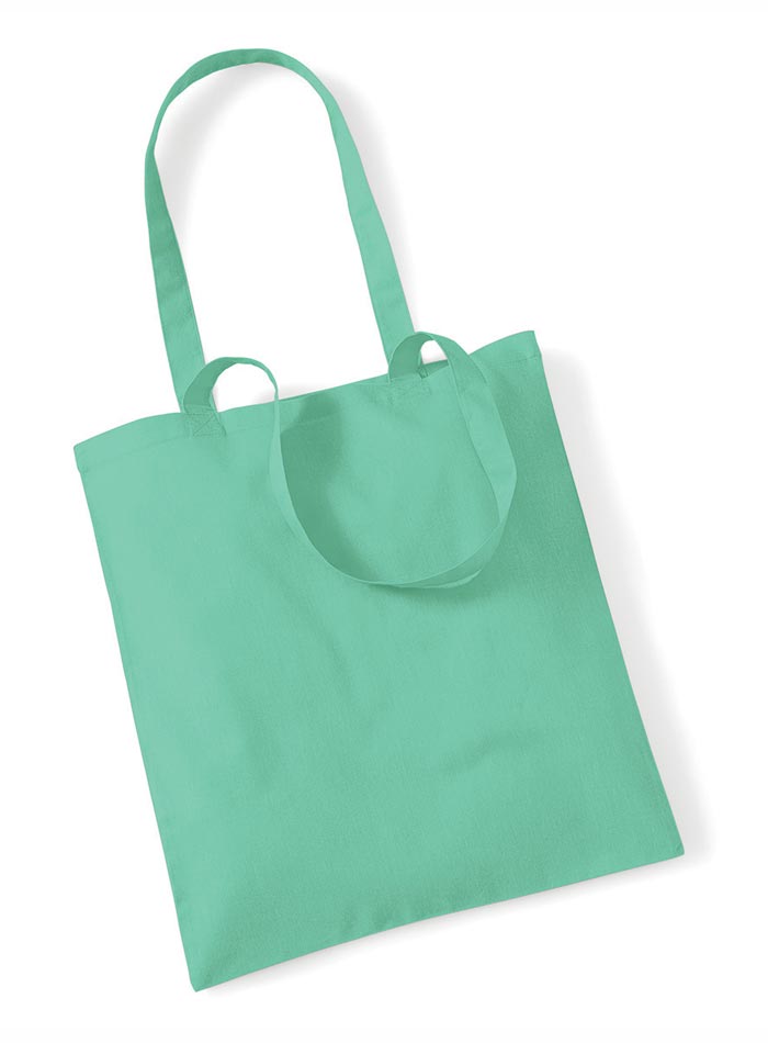 Plátěná taška - Mentolově zelená univerzal