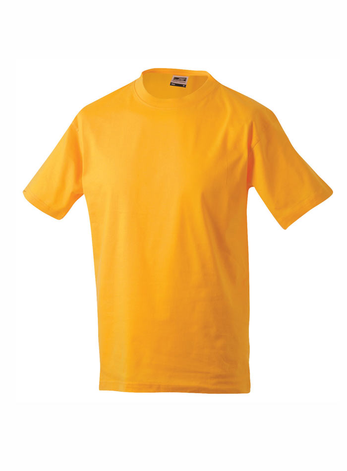Kvalitní tričko James & Nicholson - Zlatá M