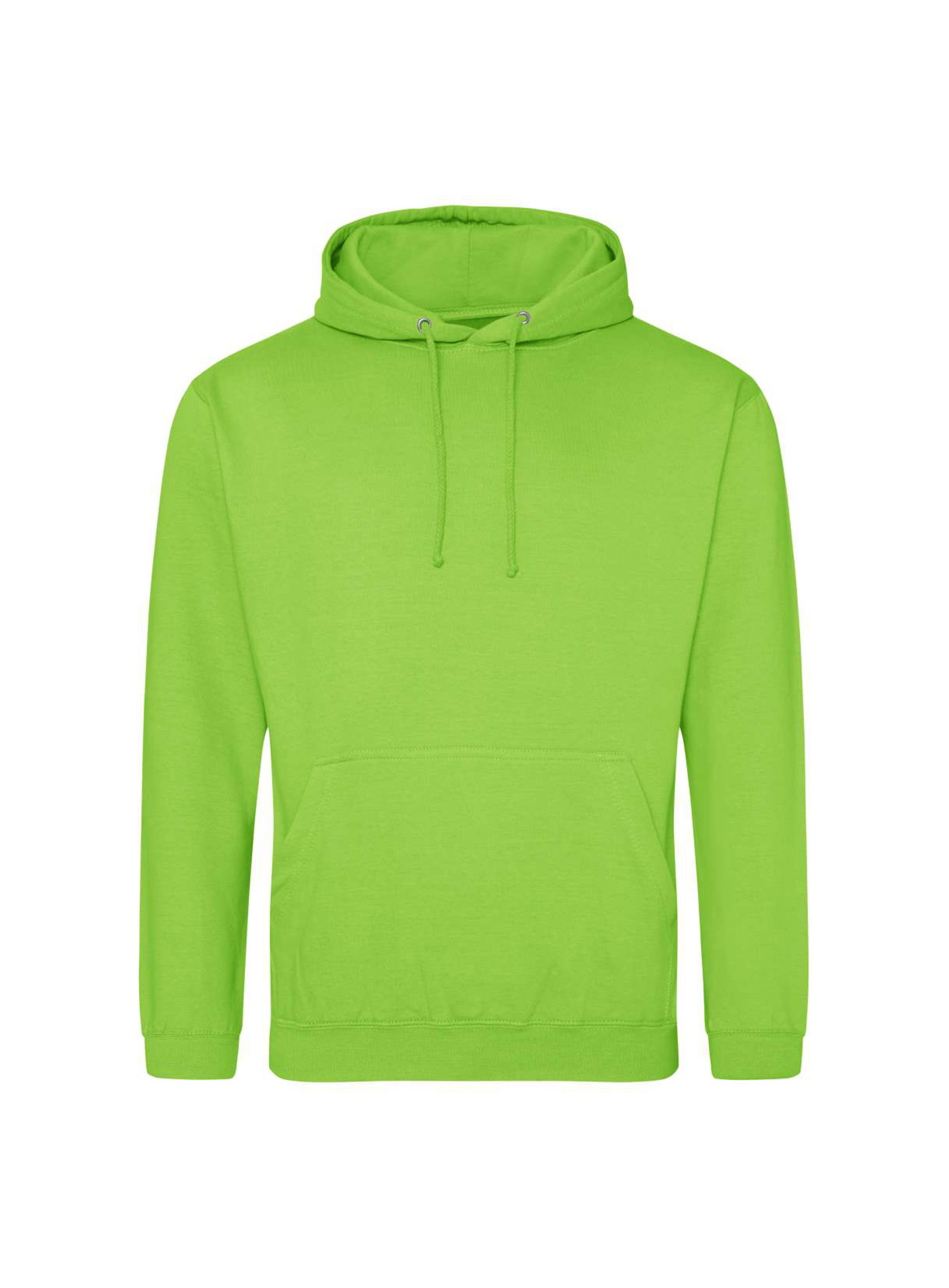 Mikina s kapucí unisex Just Hoods - Neonová zelená 3XL