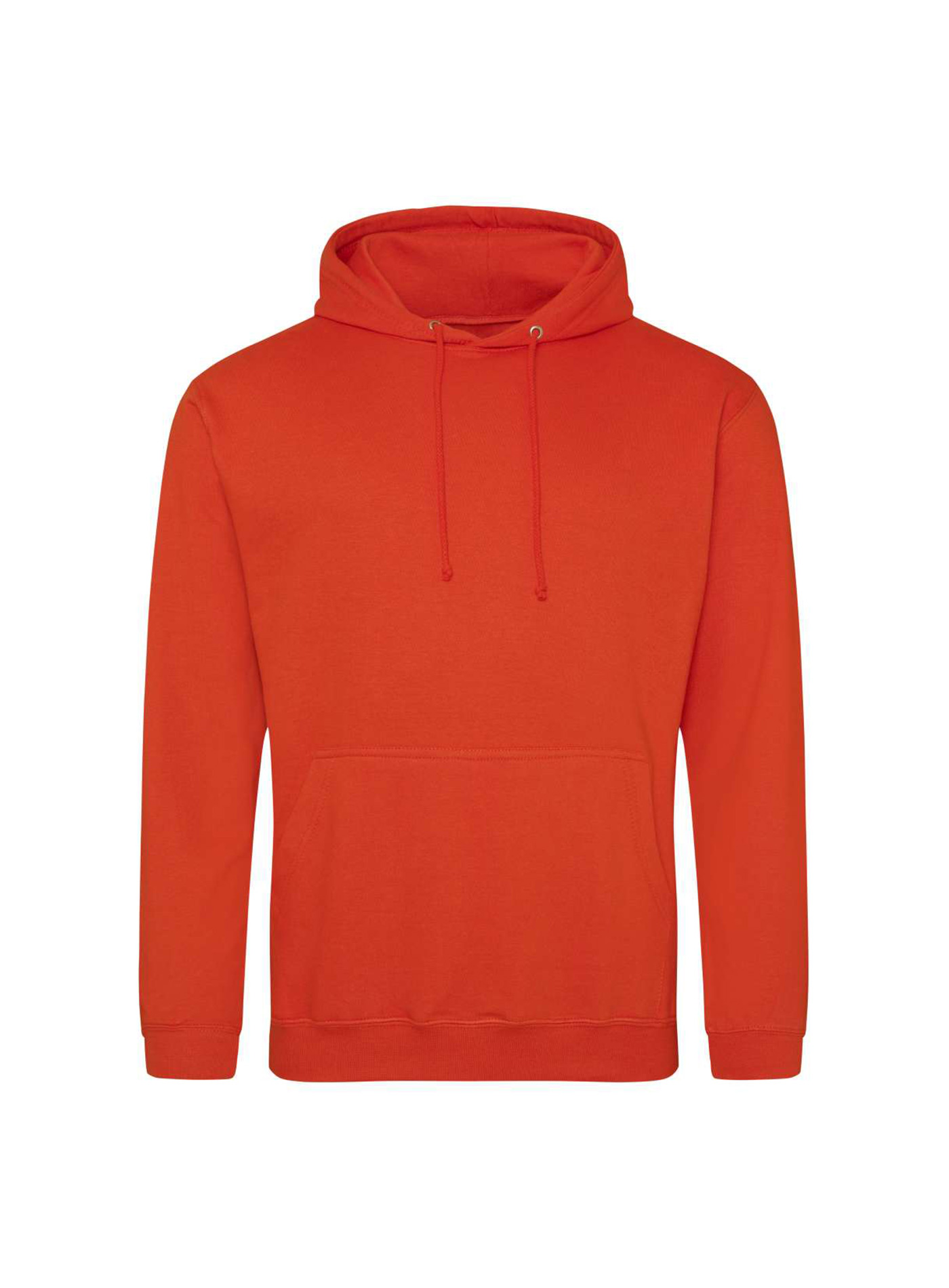 Mikina s kapucí unisex Just Hoods - Spálená oranžová XS