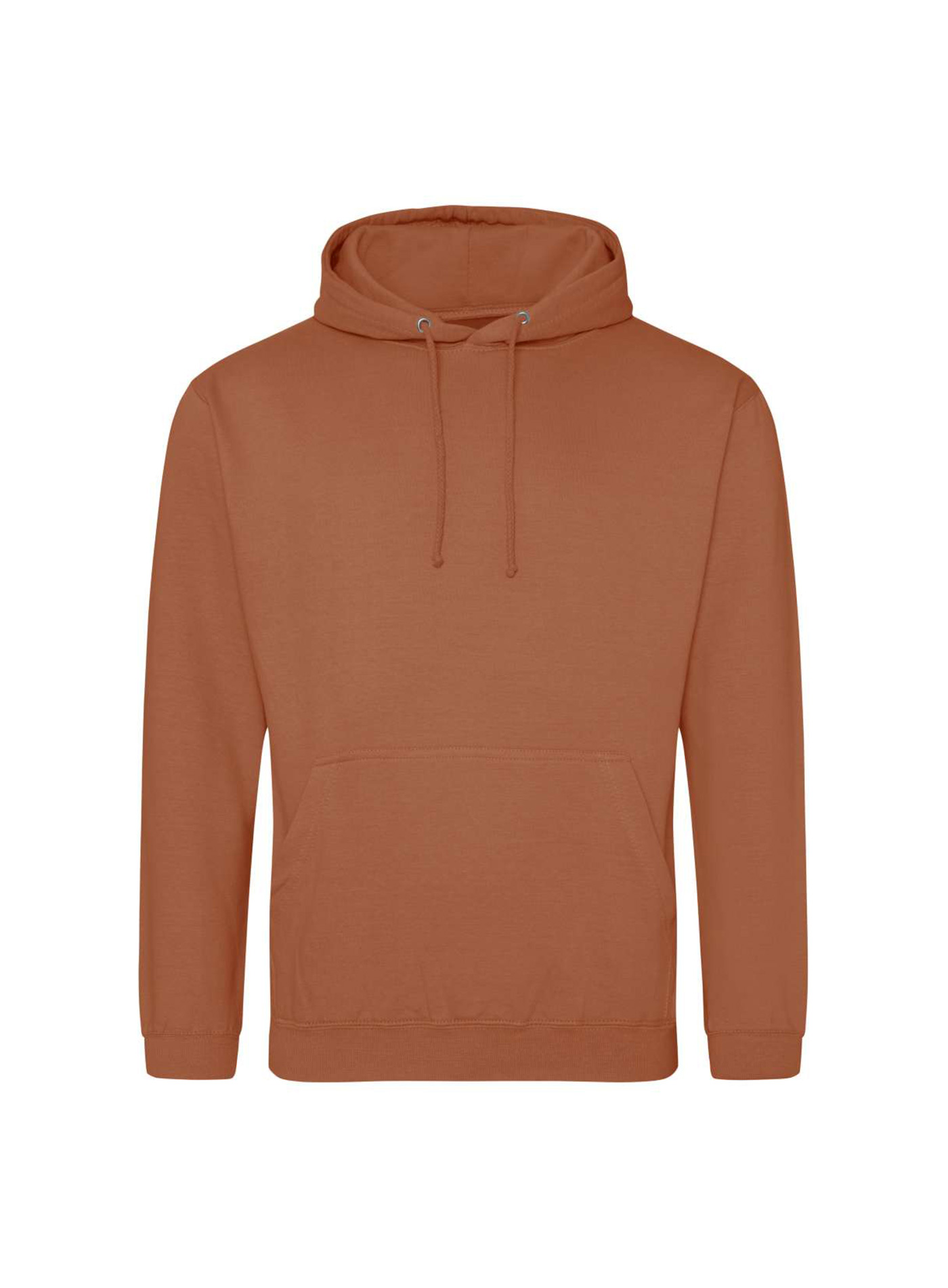 Mikina s kapucí unisex Just Hoods - Cihlově oranžová XS