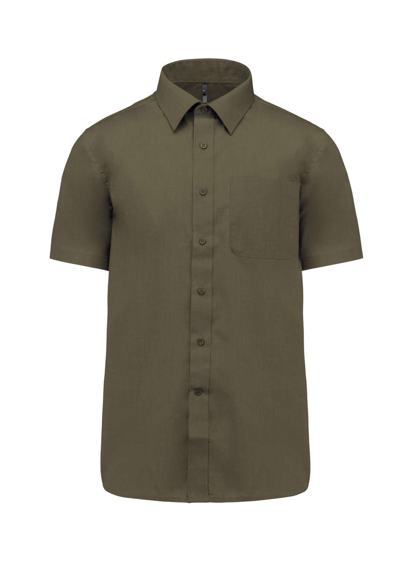 Košile s krátkým rukávem Kariban - Khaki 4XL