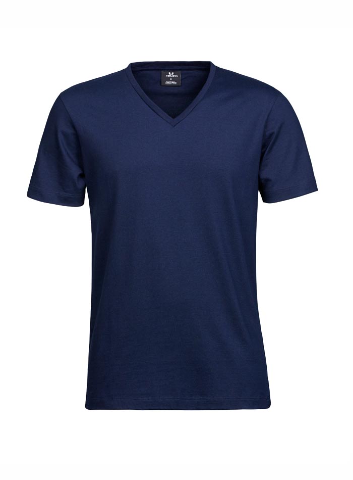 Prémiové tričko s výstřihem do V Tee Jays - Námořní modrá S