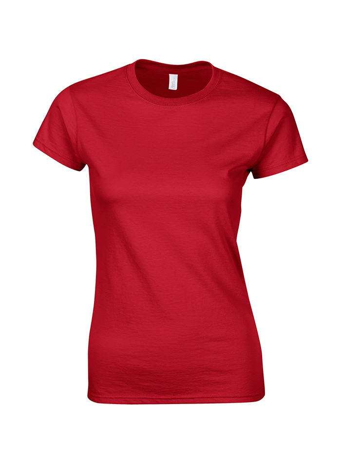 Dámské tričko Gildan Softstyle - Červená XL