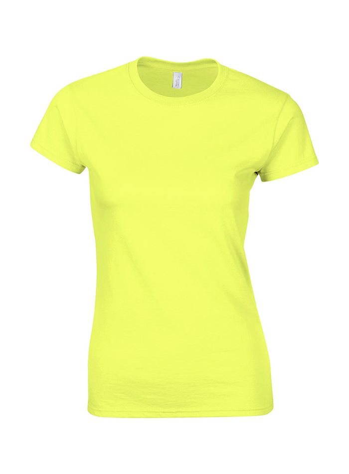 Dámské tričko Gildan Softstyle - Světle žlutá XL