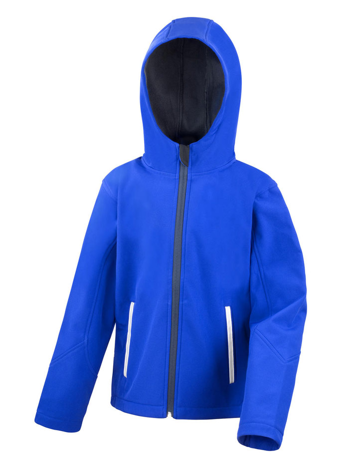 Softshell bunda s kapucí - Královská modrá 7-8