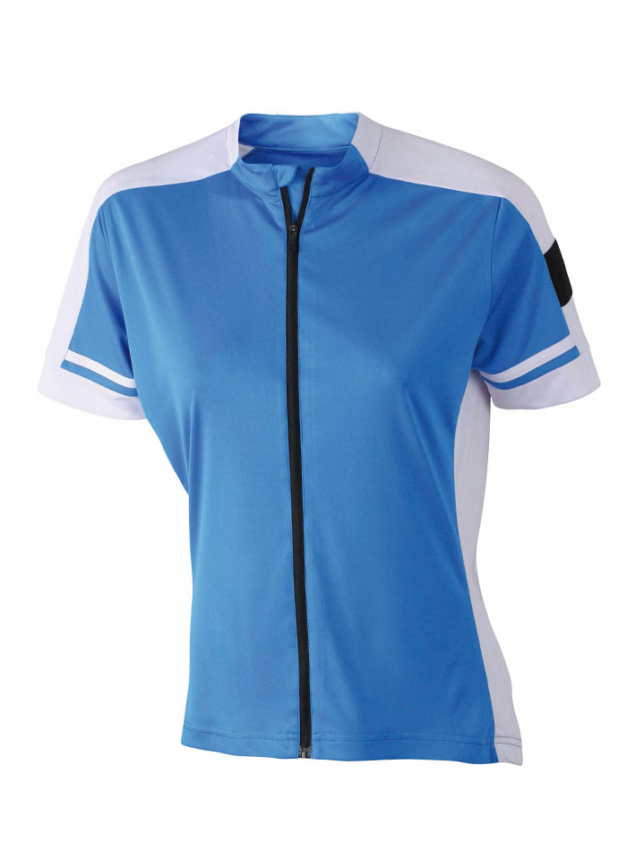 Dámské cyklistické tričko na zip - Kobaltově modrá L