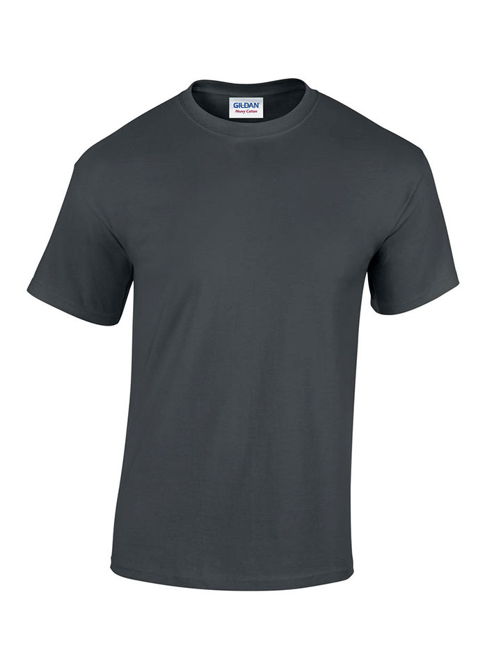 Pánské tričko Gildan Heavy Cotton - Charcoal 5XL