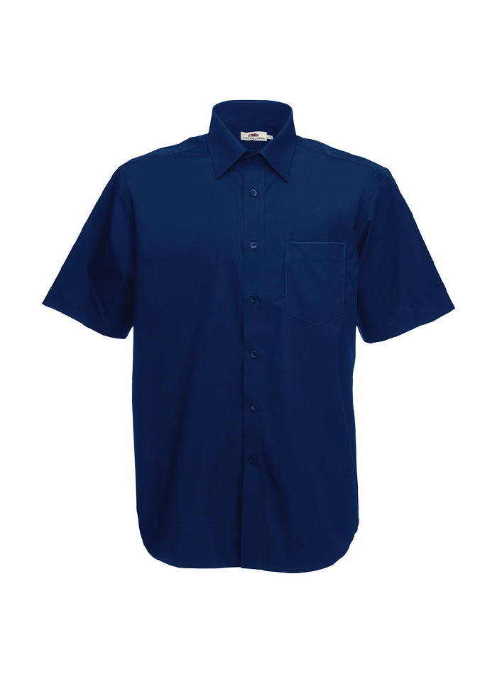 Pánská košile z popelínu Fruit of the Loom - Námořní modrá M