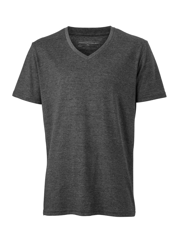 Pánské tričko Melange - černá L